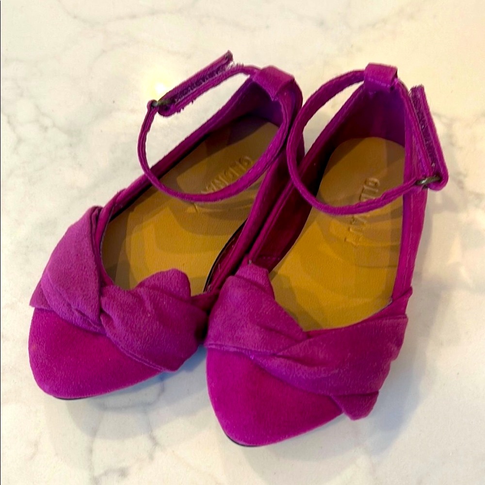 Old Navy Purple Dress Shoes with Twisted Knot Detail